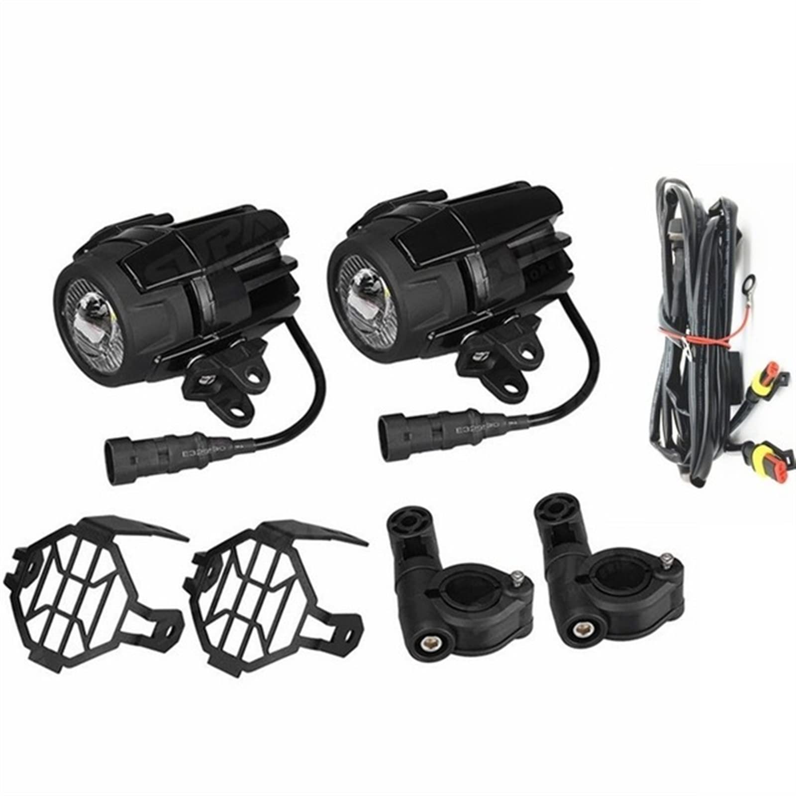YIJIEBAO R1200GS 40W Motorcycle LED Fog Lights Auxiliary Assembliy Fit for BMW F850GS F750GS F 850GS 750GS 1250GS GS LC Adventure(Lights Cover Wire)