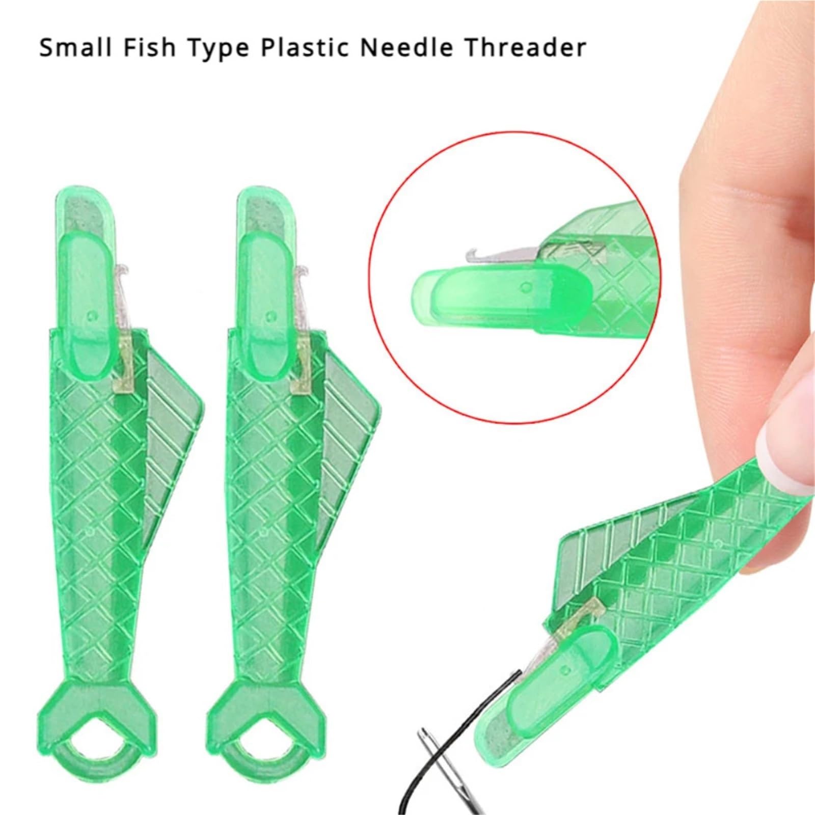 Infila-Aghi, Pesce di plastica Verde da 100 Pezzi