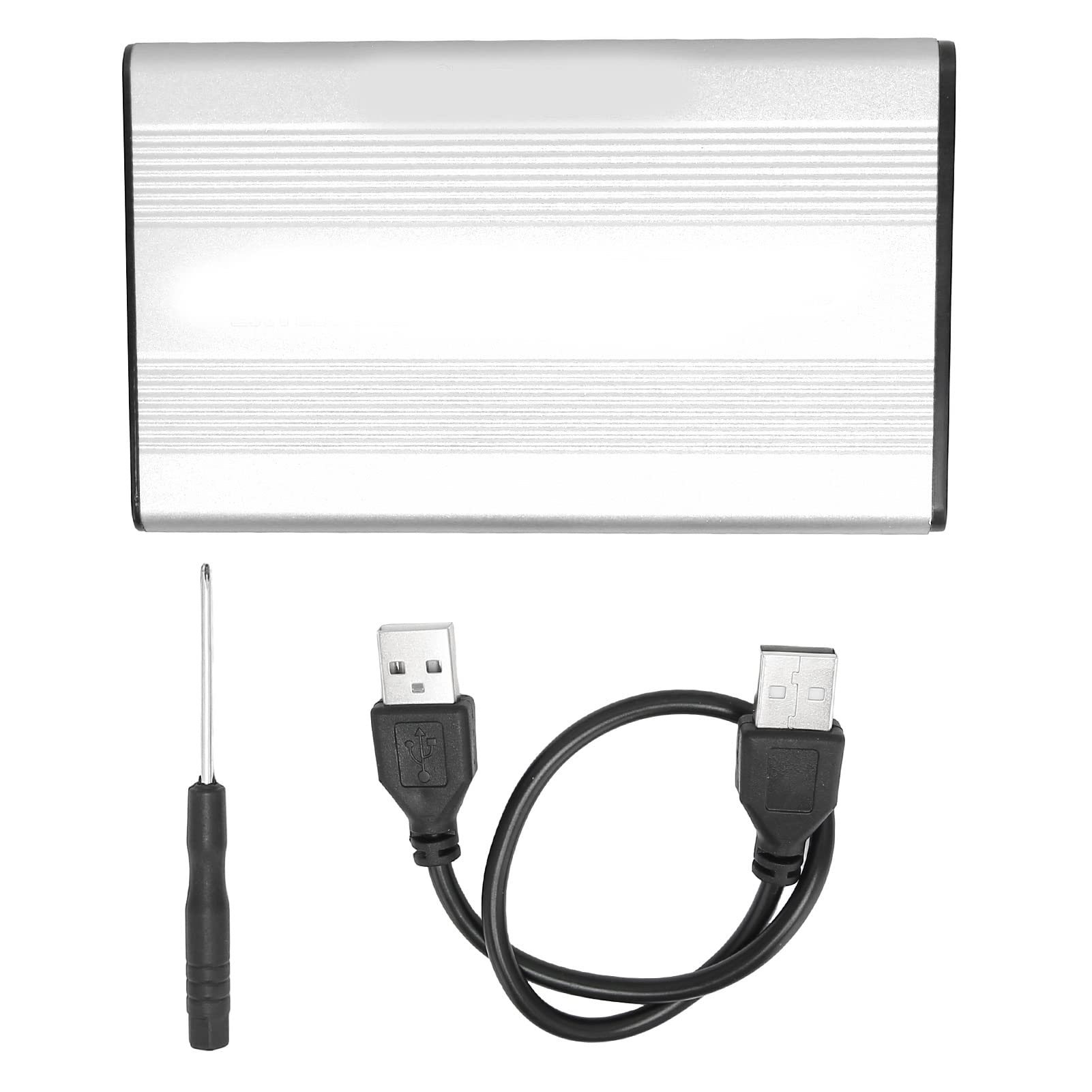 Hard Disk Enclosure, Blue LED Indicator, Effective Protection, USB 2.0 Interface, Hard Disk Enclosure Interface Silver-image-9