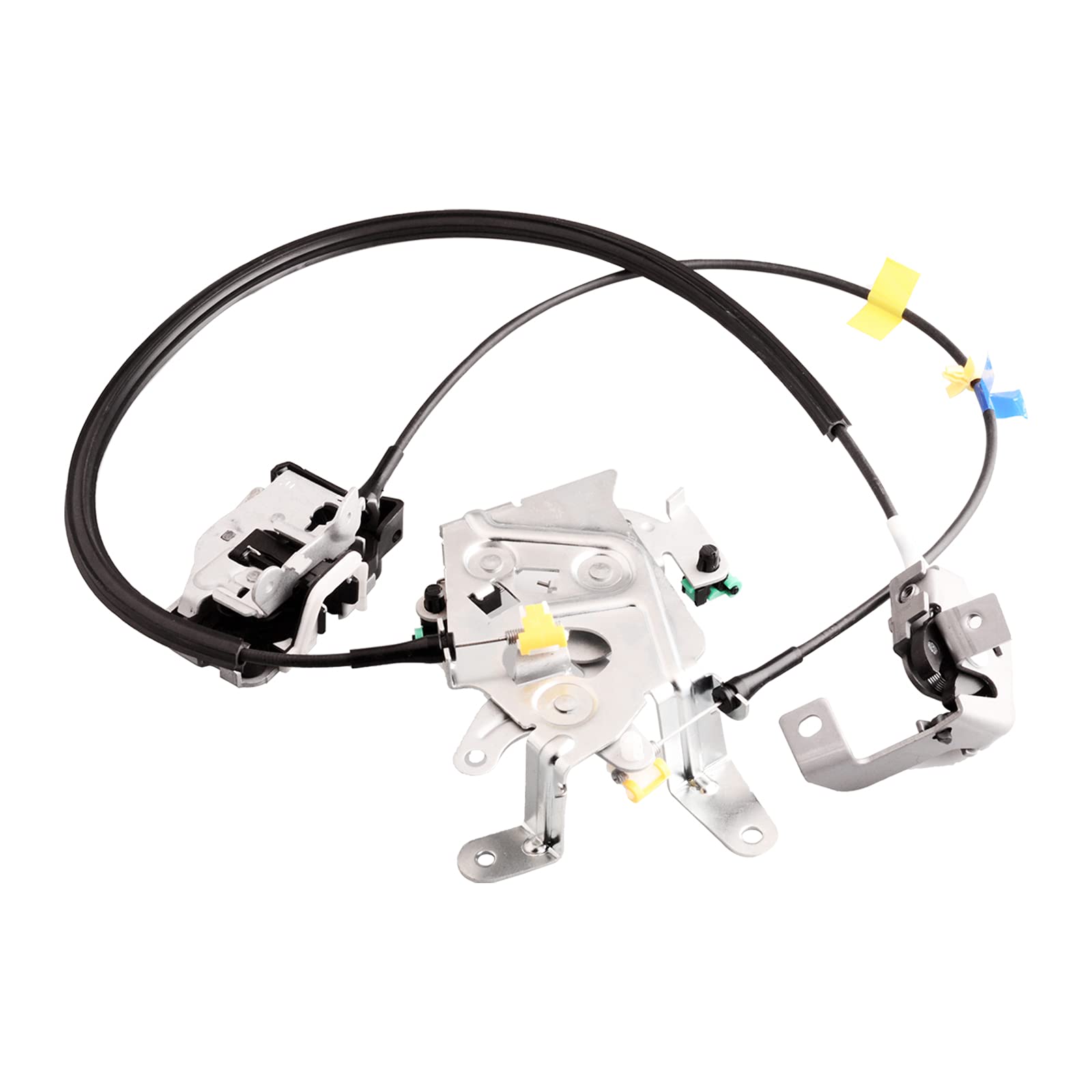 Rear Left Door lock latch w/Cable assembly compatible for Ford F250 F350 Super Duty Extended Cab 1999-2007 Driver rear door upper&amp;lower latch repalcement 6C3Z28264A01AA