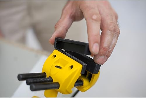 Miniatura 7 de Stanley 1-83-069 MaxSteel, Banco de tornillo para pasatiempos, con múltiples ángulos, color amarillo/negro