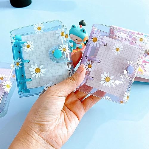 Miniatura 2 de Cuaderno de papelería Kawaii Carpeta de anillo diario de 3 agujeros mini hoja suelta conjunto rosa