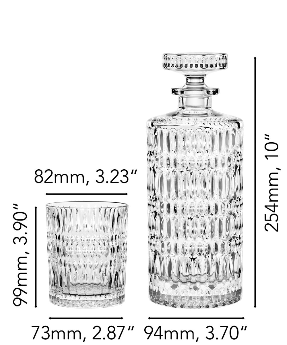 Nachtmann Lot de 3 carafes à whisky ethniques