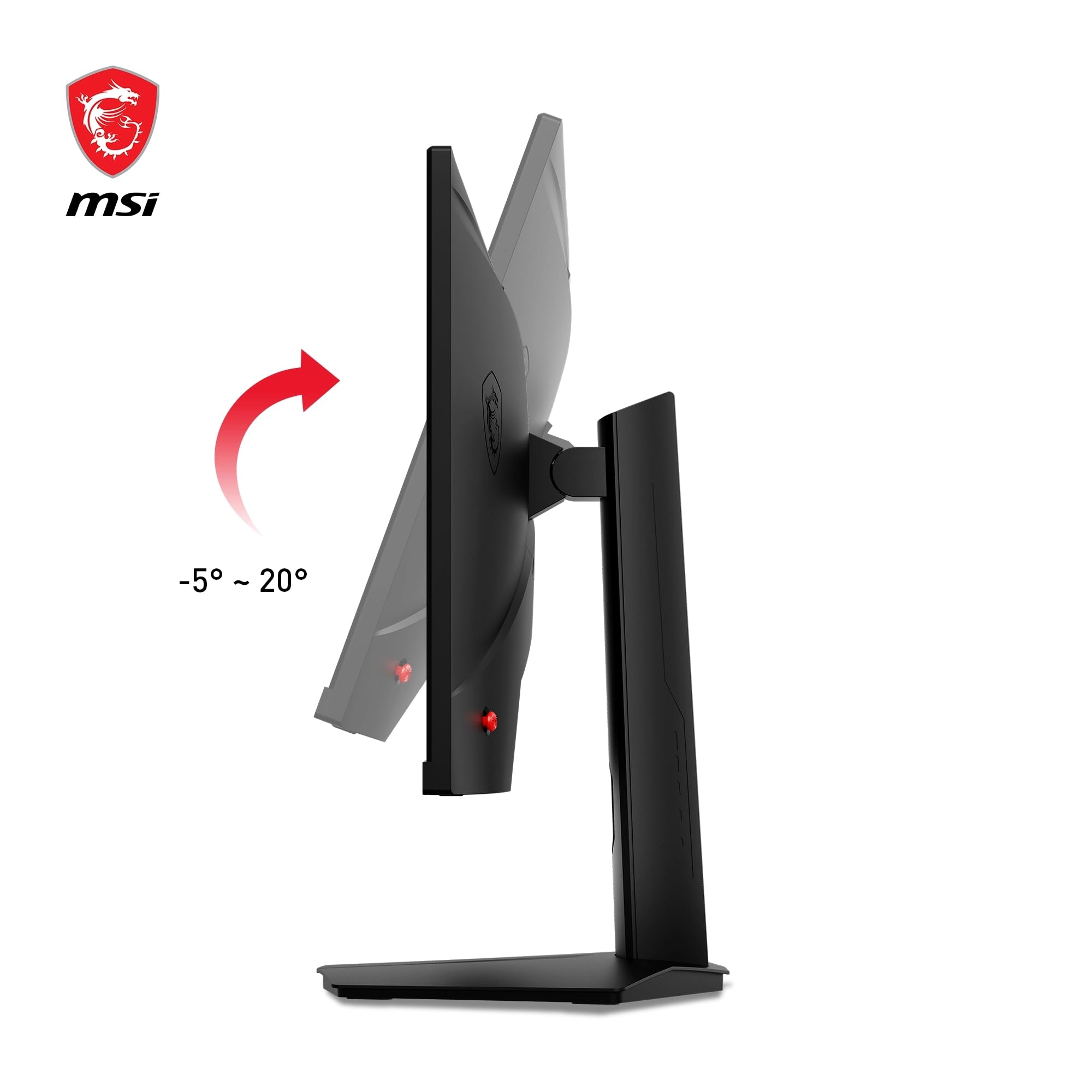 MSI G244F Ekran PC do gier 23,8" Full HD - Szybki panel IPS 1920x1080, 170Hz / 1ms, 16:9, FreeSync Premium - HDMI 2.0b, DisplayPort 1.2a