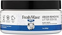 FreshWave Litter Box Gel Odor Eliminator, 7oz - Natural Plant-Based Cat Litter Deodorizer for Homes with Pets