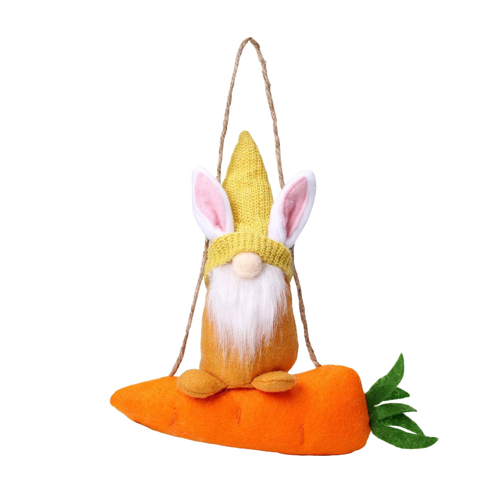 Vlhpnpe Yellow Cotton Hare Carrot Doll Easter Decoration For Window Door Wall Christmas Tree Display And Festival Celebration Celebratory Wall Deck