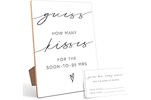 How Many Kisses the Bride Received? Bridal Shower Game
