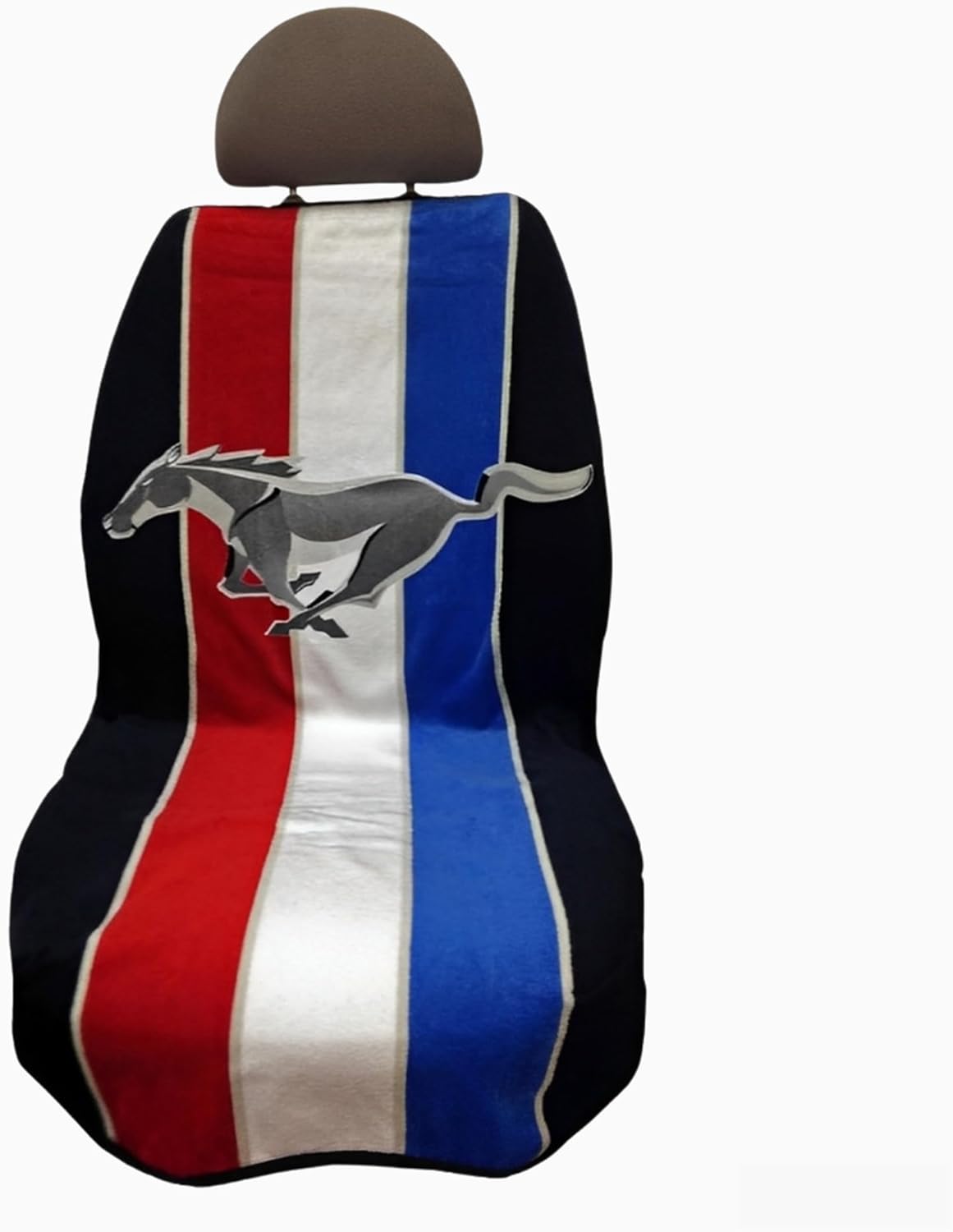 Seat Armour Seat Protector Towel for Mustang Pony Tribar – Soft Machine Washable Car Seat Cover Towel – Easy to Install, Multipurpose Car Seat Towel