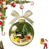 Holiday Sewing Ornament, Christmas Decorations, Personalized Quilter Christmas Keepsake, Sewer Gift, Sewings Lovers Gift for Quilter, Seamstress Acrylic Ornaments Xmas Tree Decor(Stylea,1pc)