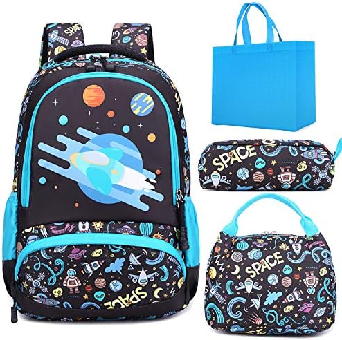 Girls Unicorn Backpack Set 3 in 1 Boys School Backpack 2pcs Sets Kids School Bookbags Elementary School Bag