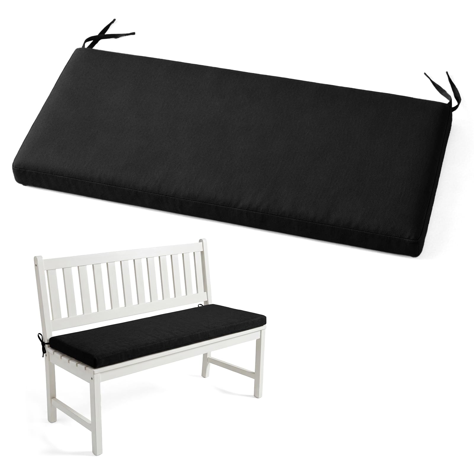 Linen Patio Furniture Cushions,Garden Bench Seat Pad,Indoor Bench Cushion