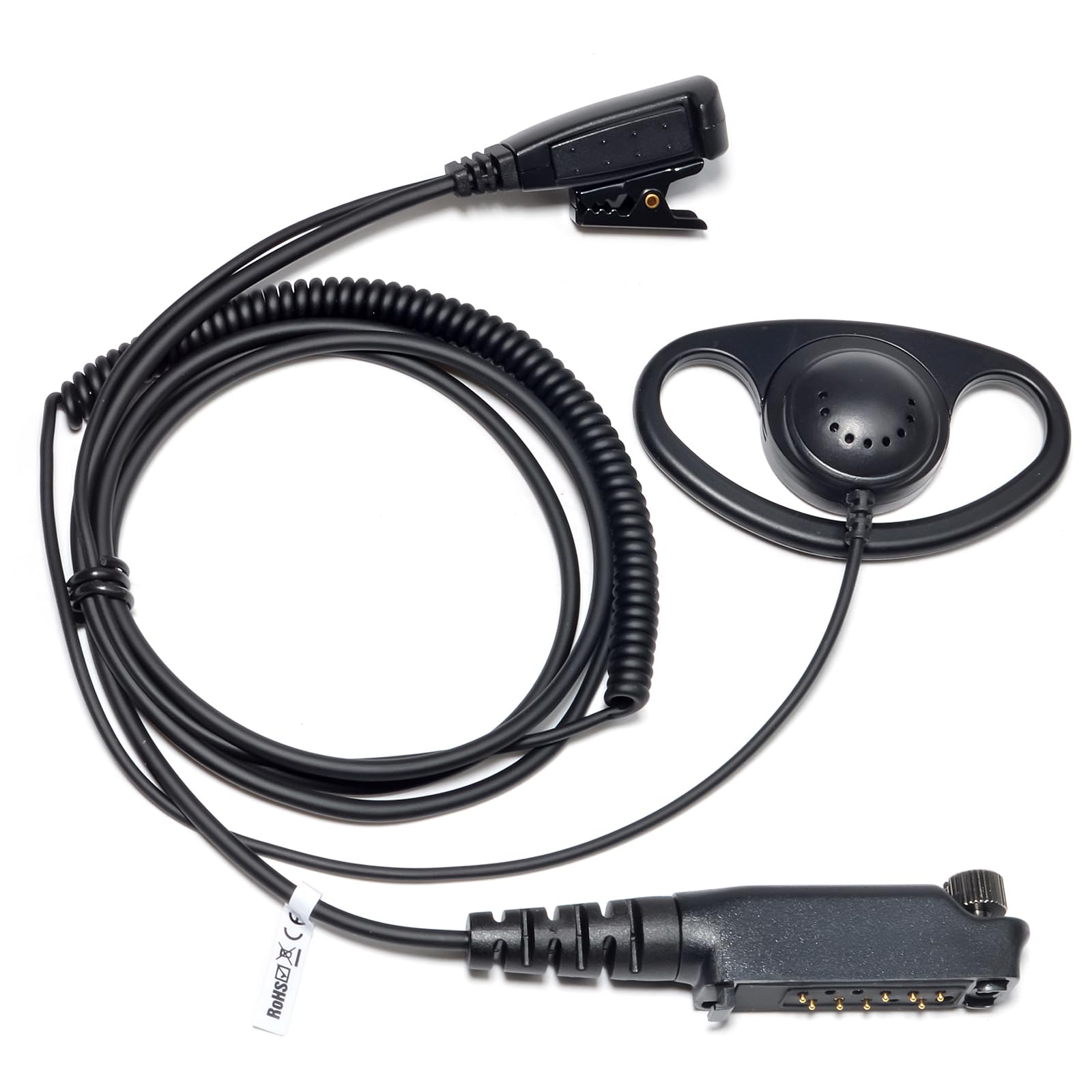HYS Sepura Safety Earphones Compatible with Sepura STP8000 STP9000(Tetra) SC20 SC21 Radios D-shaped Headphones