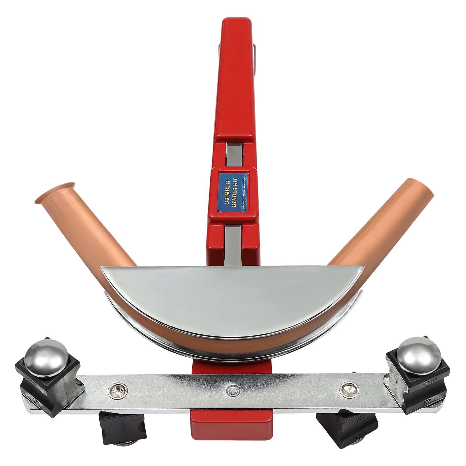 6-22 mm buisbuigmachine, handmatige buisbuigset tot 90 graden, buisbuigmachine buisbuigmachine met 7 verwisselbare buisbuigvormen 1/4 5/16 3/8 1/2 5/8 3/4 7/8 inch