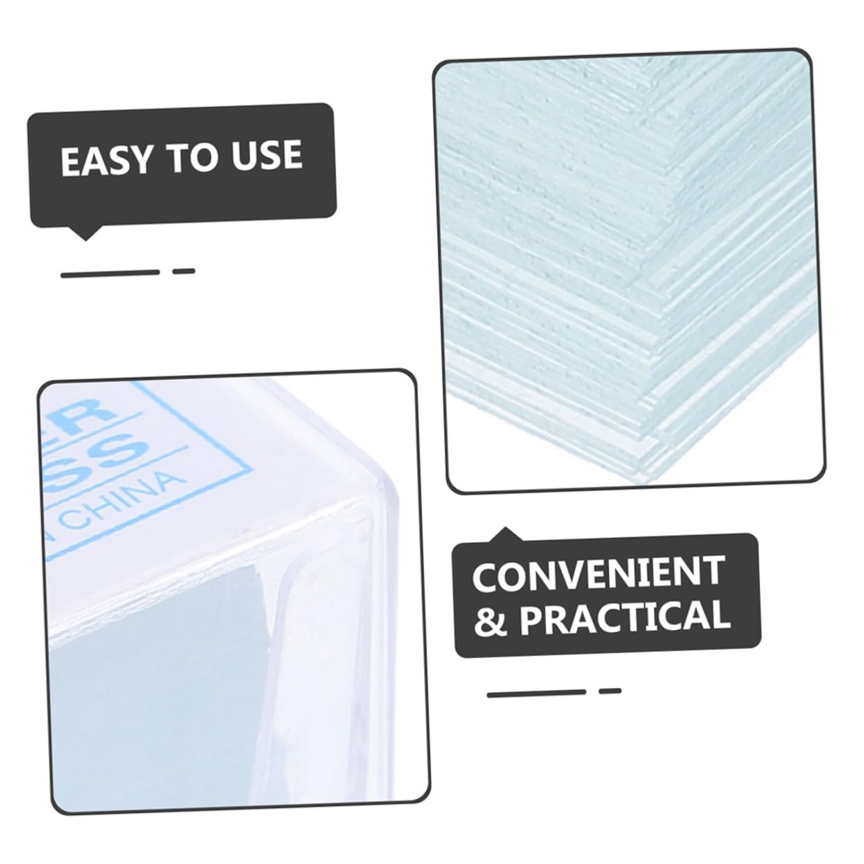 500Pcs Transparent Glass Microscope Slides and Cover Slips Square Blank Covers for Laboratory Specimen Preparation and Microscopy Analysis Consumables for Students and Researchers