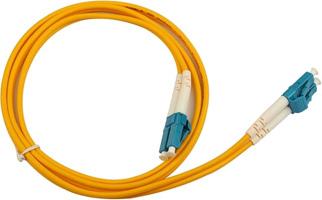 Jopto LC to LC Fibre Patch Cable 1m/ 100cm OS1/OS2 Leads Single Mode Duplex 9/125 Fiber Optic Cable (LSZH) for 10Gb/Gigabit SFP Transceiver - 1m (LSZH) 9/125um Pigtail Singlemode Lead Series