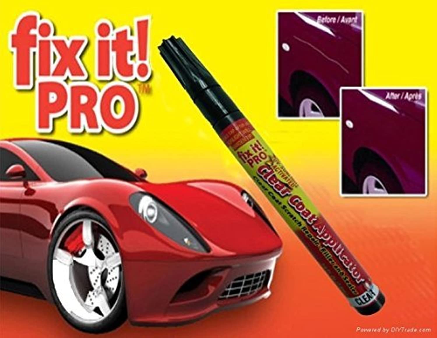 Simoniz AB552 Fix It Pro Scratch Remover Pen with Clear Coat Scratch Repair Filler and Sealer