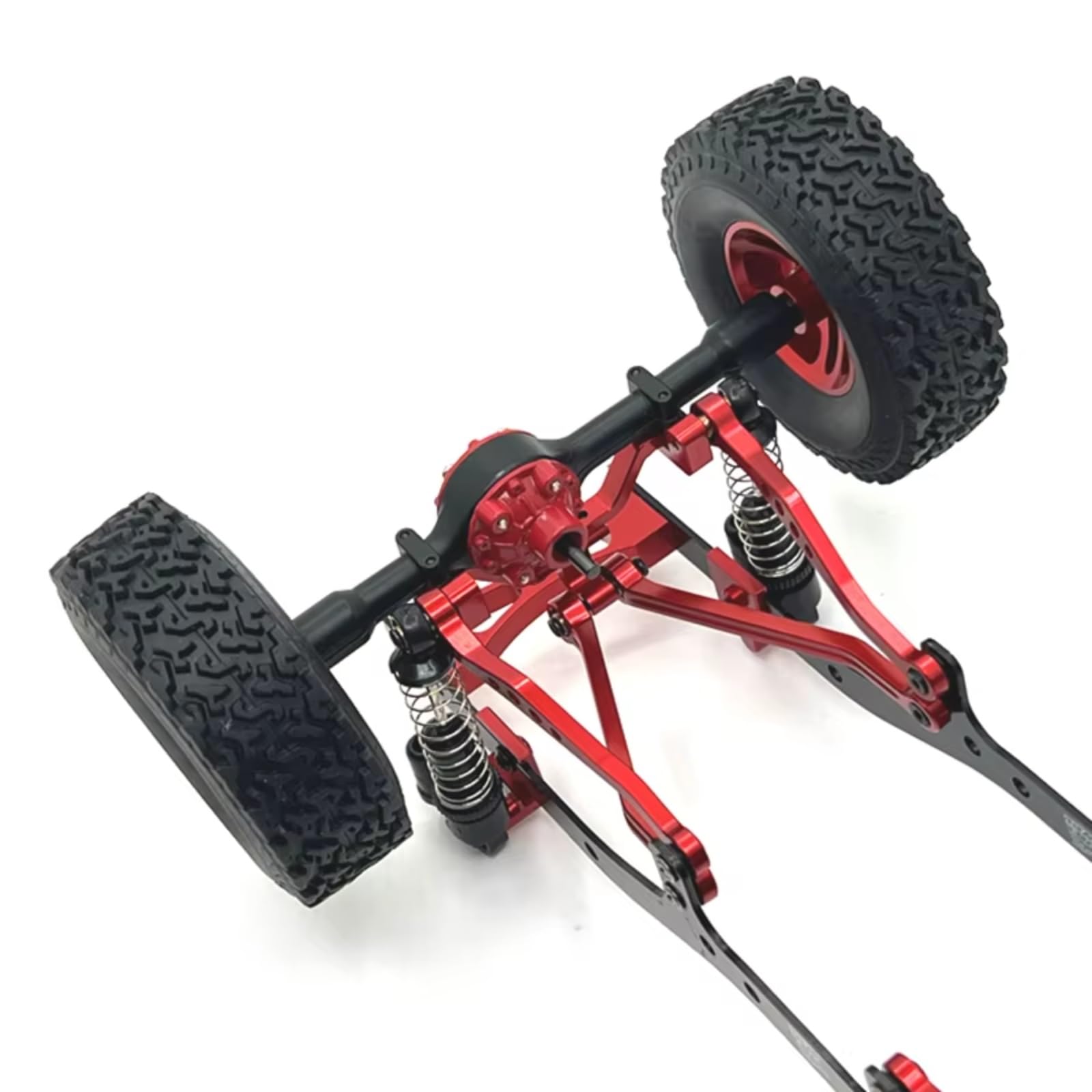 Rc Special Connecting Rod for WPL C64 1/16 Metal Front and Rear Fixed Rod Remote Control Car Tracked Vehicles Parts and Accessories Upgrades Replacement and Use(Red)