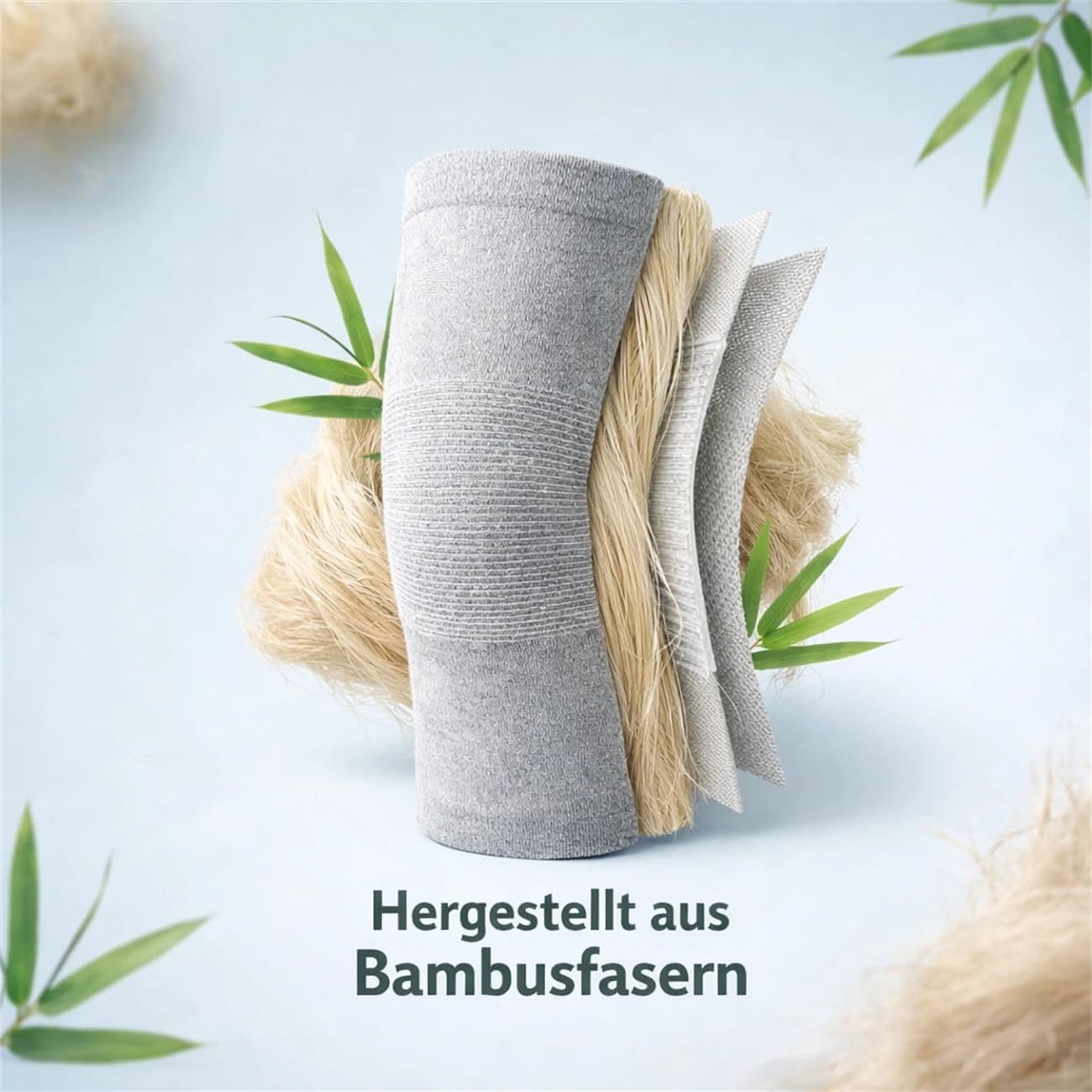 Bambus Kniebandage – Kompressions Kniestütze für Damen & Herren, Arthrose, Meniskusriss, Gelenkschmerzen, Sport & Alltag – Atmungsaktiv, Rutschfest, Schmerz- & Schwellungslinderung