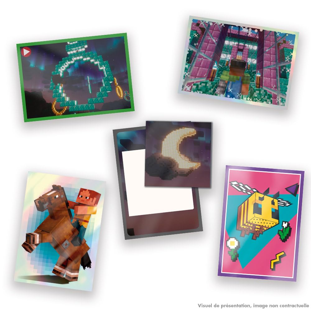 Panini Minecraft 004739BOX36F 3 Aufkleber 15EME Birthday Box mit 36 Taschen