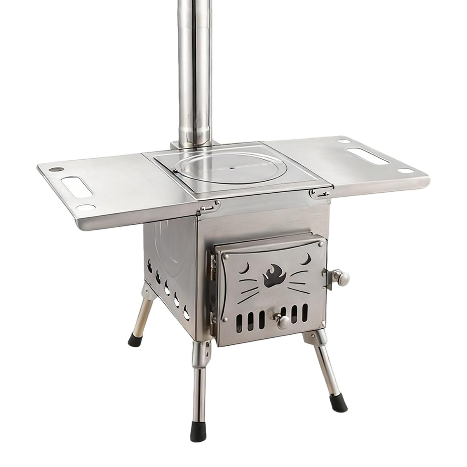 Mini Barbecue Portatile Piano del Tavolo Pieghevole Cucine da Campeggio Tendas Include Maniglia Piano Cottura Rimovibile Adatto per Campeggio e Uso Esterno(B,77.5 * 49.5cm)