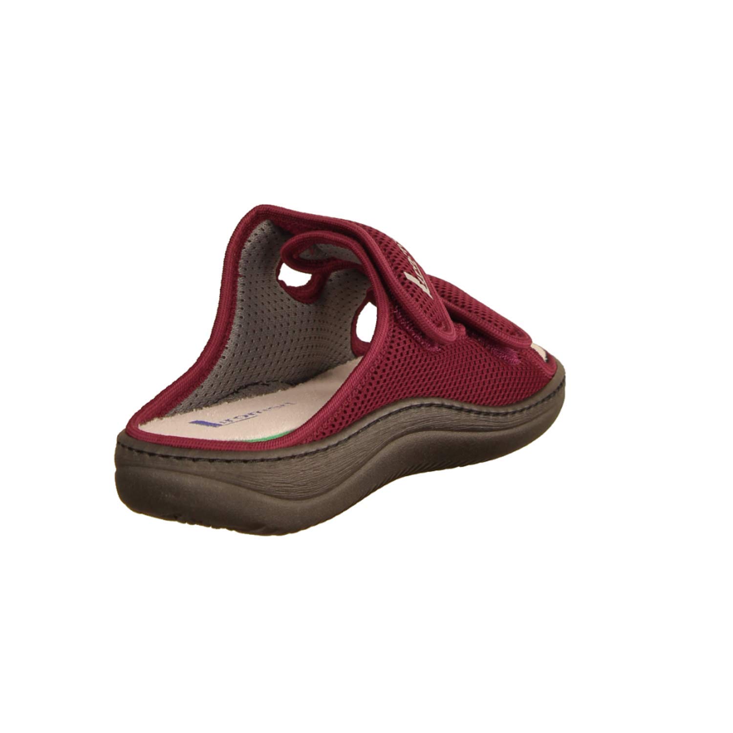 LIROMED 805 Rot - Pantolette - Haus - hüttenschuhe Damen Hausschuhe, Rot