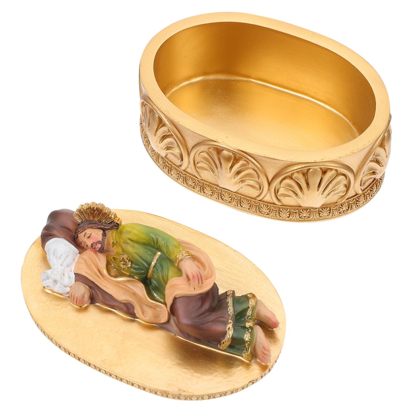 Boîte à bijoux résine et organisateur de bijoux de bureau pour décoration intérieure