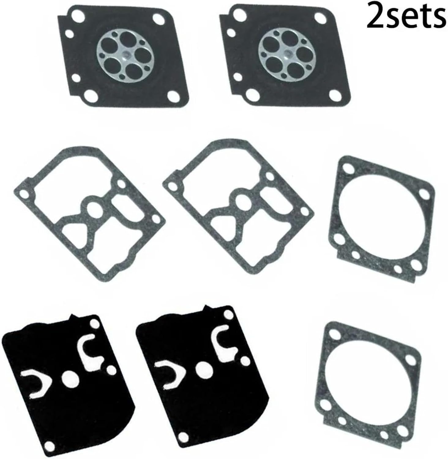 2セット キャブレター ダイヤフラム ガスケット HS80用