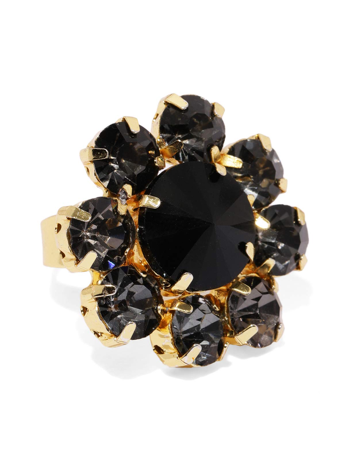 ZAVERI PEARLS Contemporary Style Black Adjustable Finger Ring For Women-ZPFK8705 (B07Q31BTZJ) Amazon Price History, Amazon Price Tracker