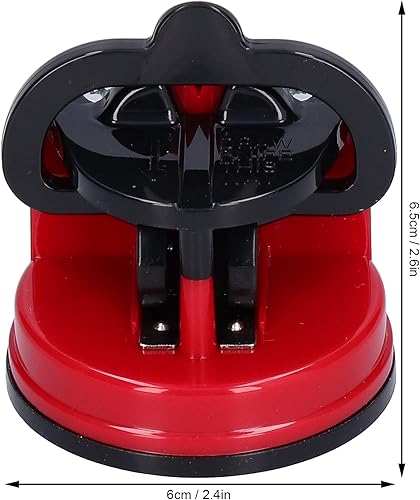 Miniatura 6 de Herramienta para afilar cuchillos, afilador de cuchillos manual pequeño de alta dureza para encimera con ventosa para cuchillo para tijeras