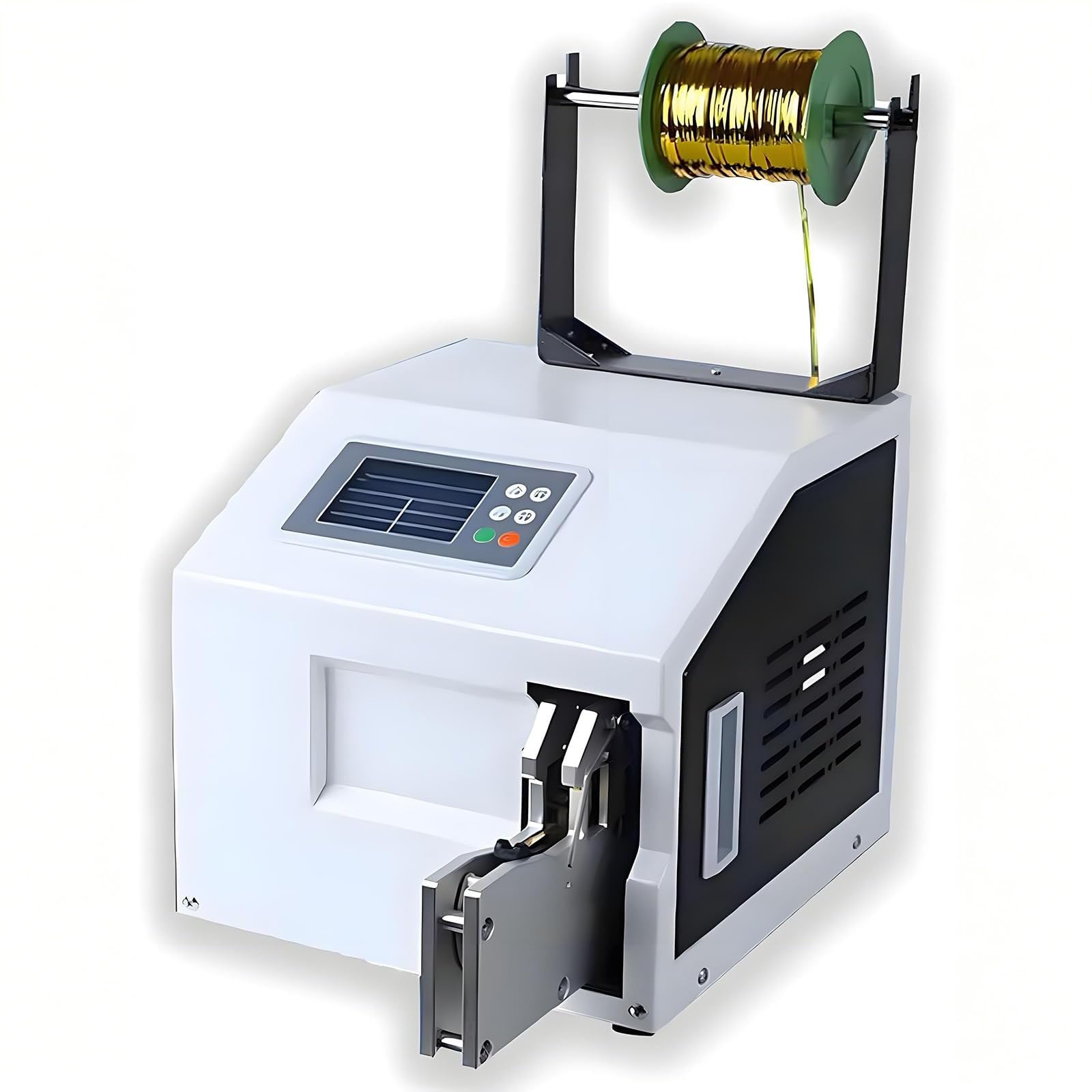 LTzygmion Automatic Twist Tie Machine, 400w Gold Wire Sealing Bundling Machine With Led Display Screen, 5-30mm Bundling Diameter, Binding Speed 1s/time, For Bakeries, Markets, Gift And Candy Shops