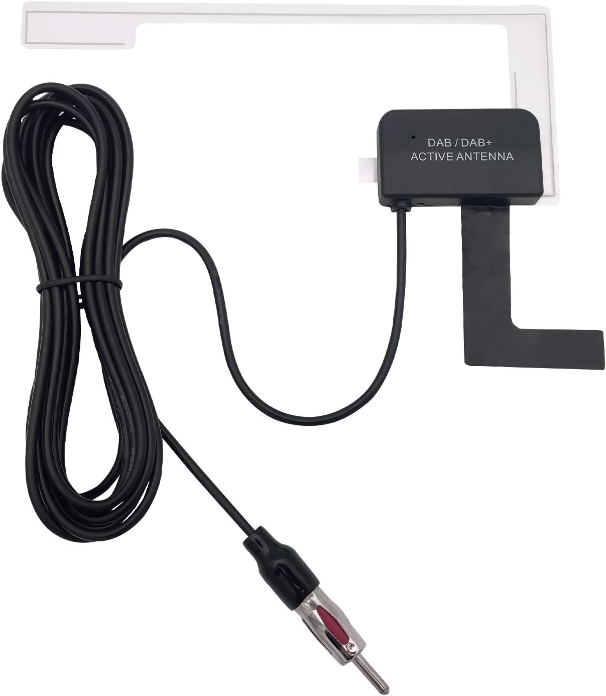 Imwell DAB Aerial DAB/DAB+ Car Radio Amplified Aerial Glass Mount