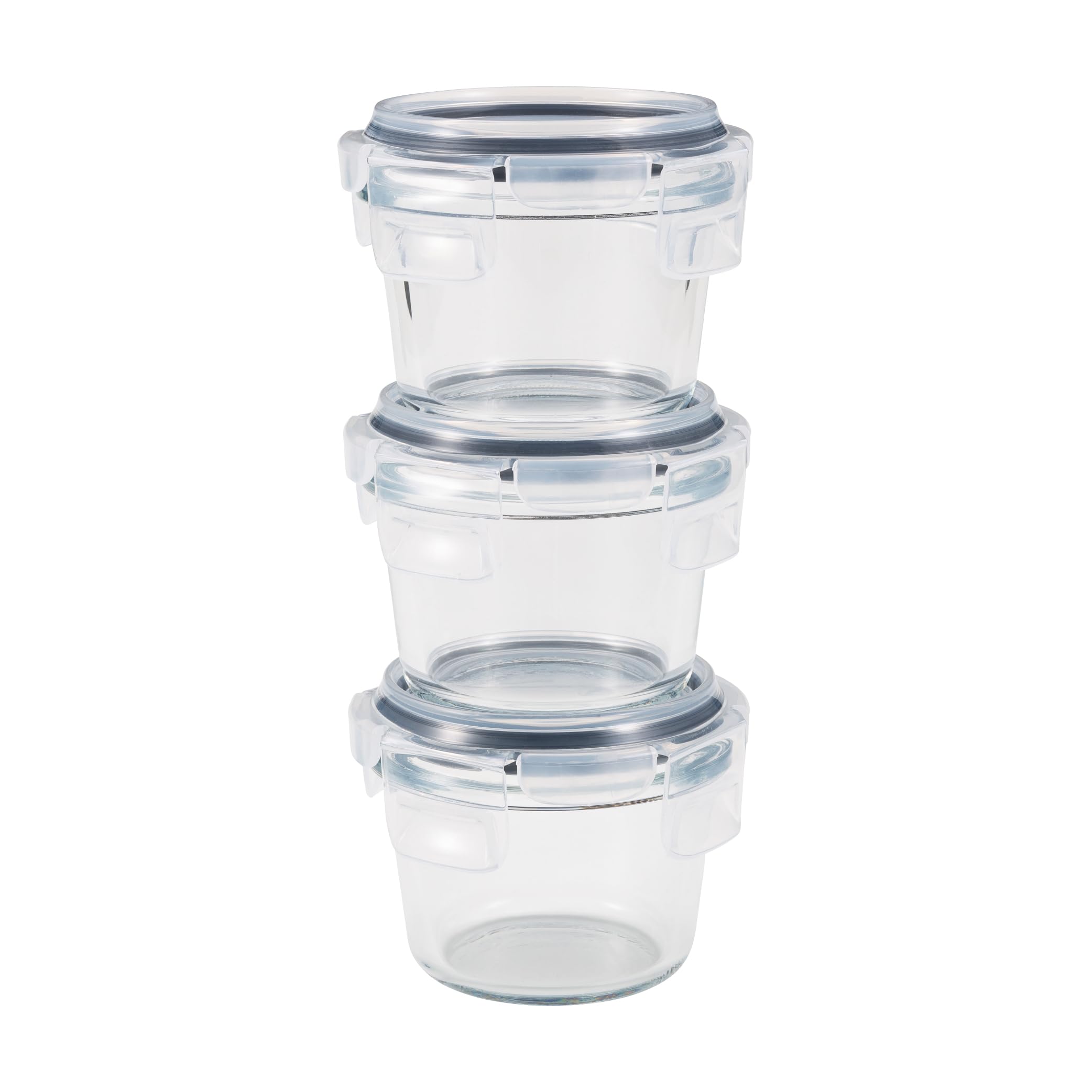 Amazon｜シービージャパン 耐熱ガラス 保存容器 150ml ラウンド 3個