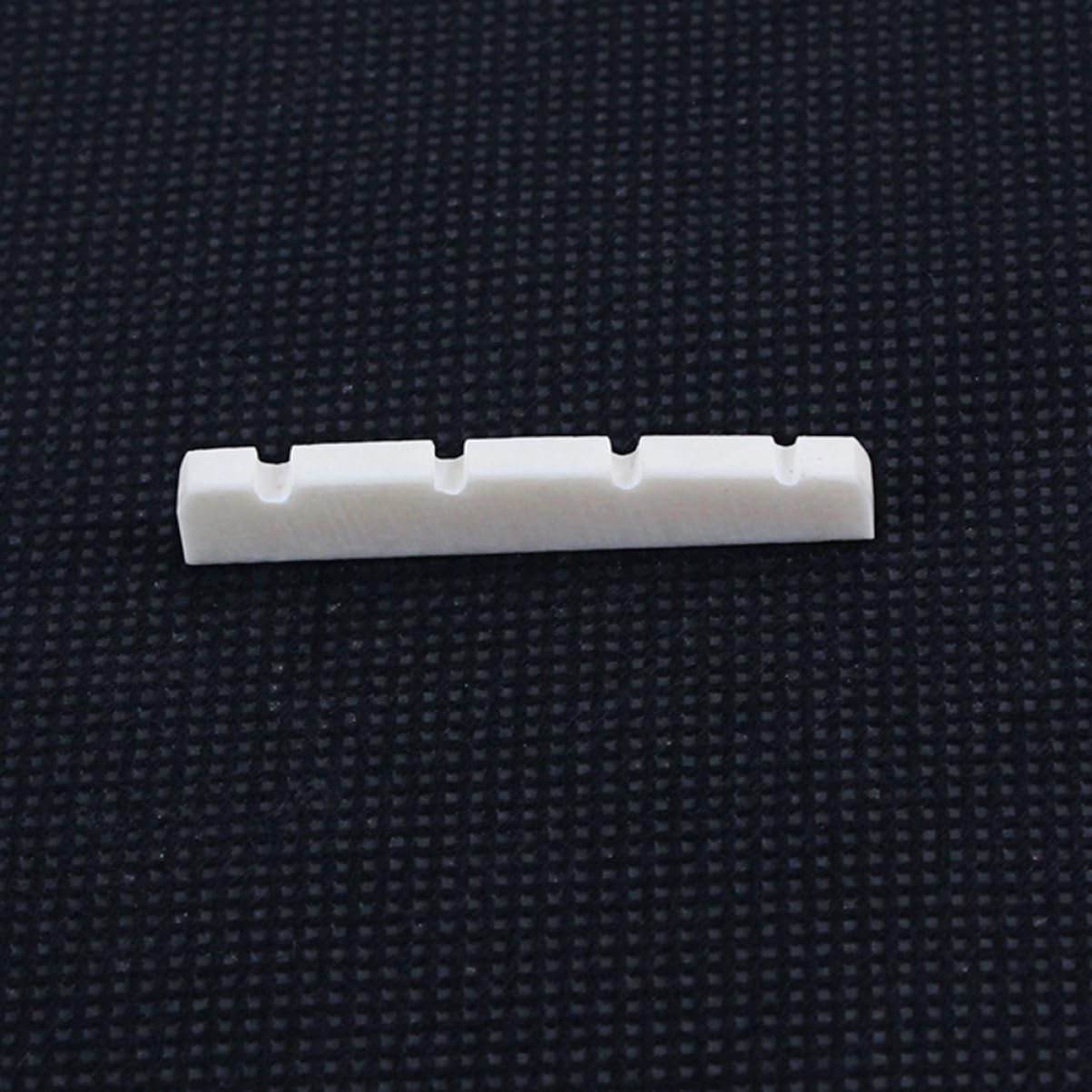 Toddmomy 38mm Bass Guitar Bone Nuts Oxen Bone Nut and Saddle for String Instruments