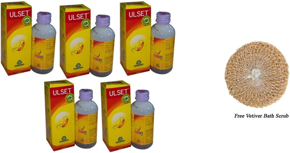Pack of 5 - Shankar Pharmacy Ulset - 100ml + Free Vetiver Bath Scrub