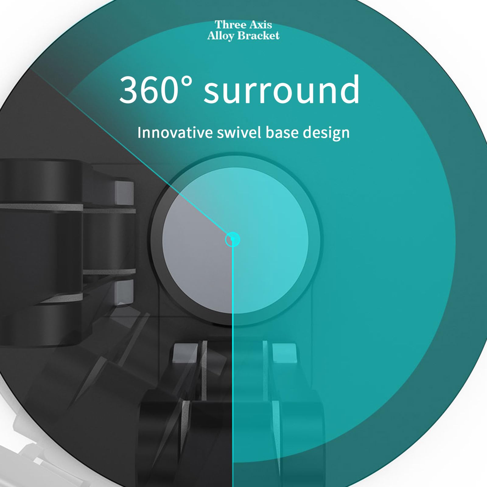 Soporte de teléfono ajustable clip para teléfono móvil soporte de teléfono plegable de aleación de aluminio clip giratorio de 360 grados para escritorio de viaje