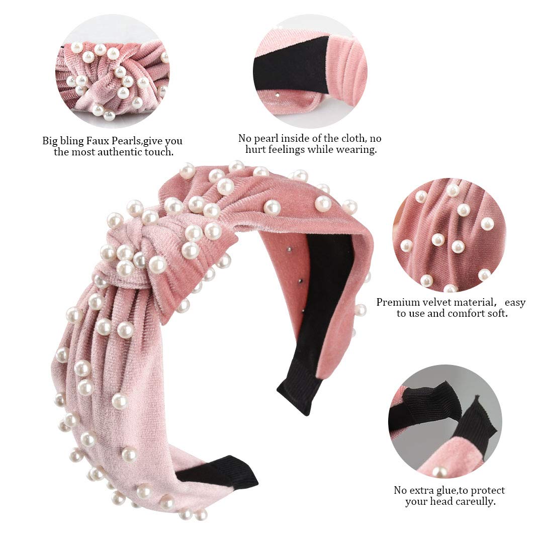 Flаѕh Dеаlѕ - 70% оƒƒ Allucho Headbands for Women Girls, Fashion Headbands Velvet Wide Headbands with Pearls Knot Turban Hairband Beaded Headbands Accessories for Women and Girls, Great Christmas Gift Frее Shірріng оƒƒеr Allucho Headbands for Women Girls, Fashion Headbands Velvet Wide Headbands with Pearls Knot Turban Hairband Beaded Headbands Accessories for Women and Girls, Great Christmas Gift