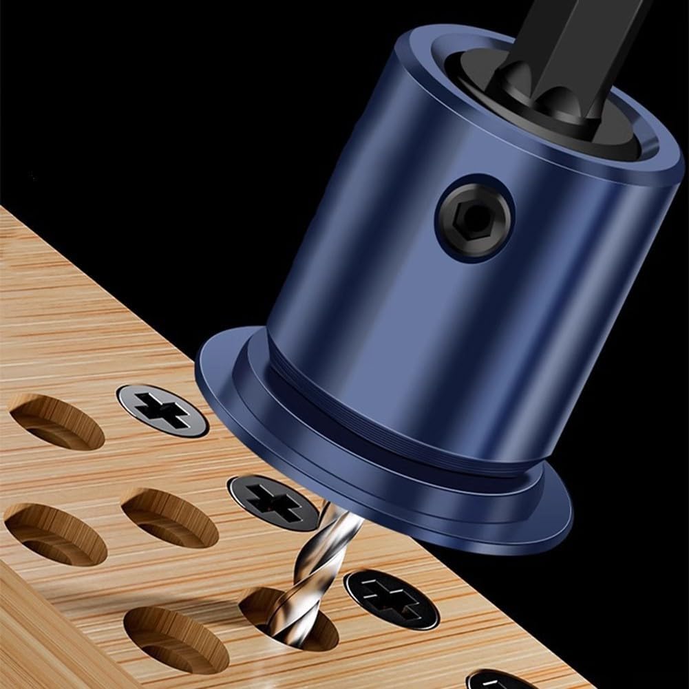 Punta da Trapano svasatrice con Gambo da 8 mm, limitatore di Nucleo, Sile per Lavorazione del Legno con Collare di Arresto reabile