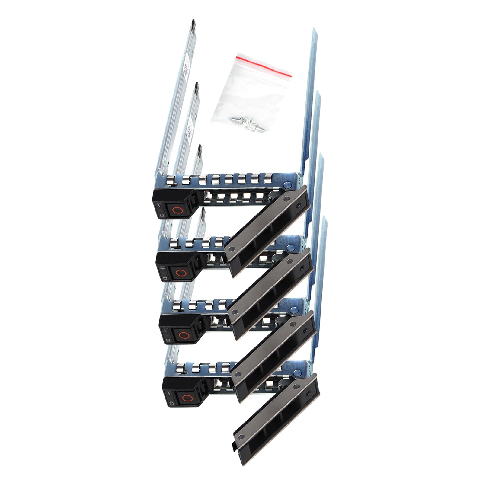 DXD9H 2,5'' Pouces Disque Dur Plateau Caddie 14Gen SAS/SATA Tray Caddy pour Dell PowerEdge R340 R440 R540 R640 R740 R740xd R840 R940 R6415 R7415 R7425 avec 4 vis