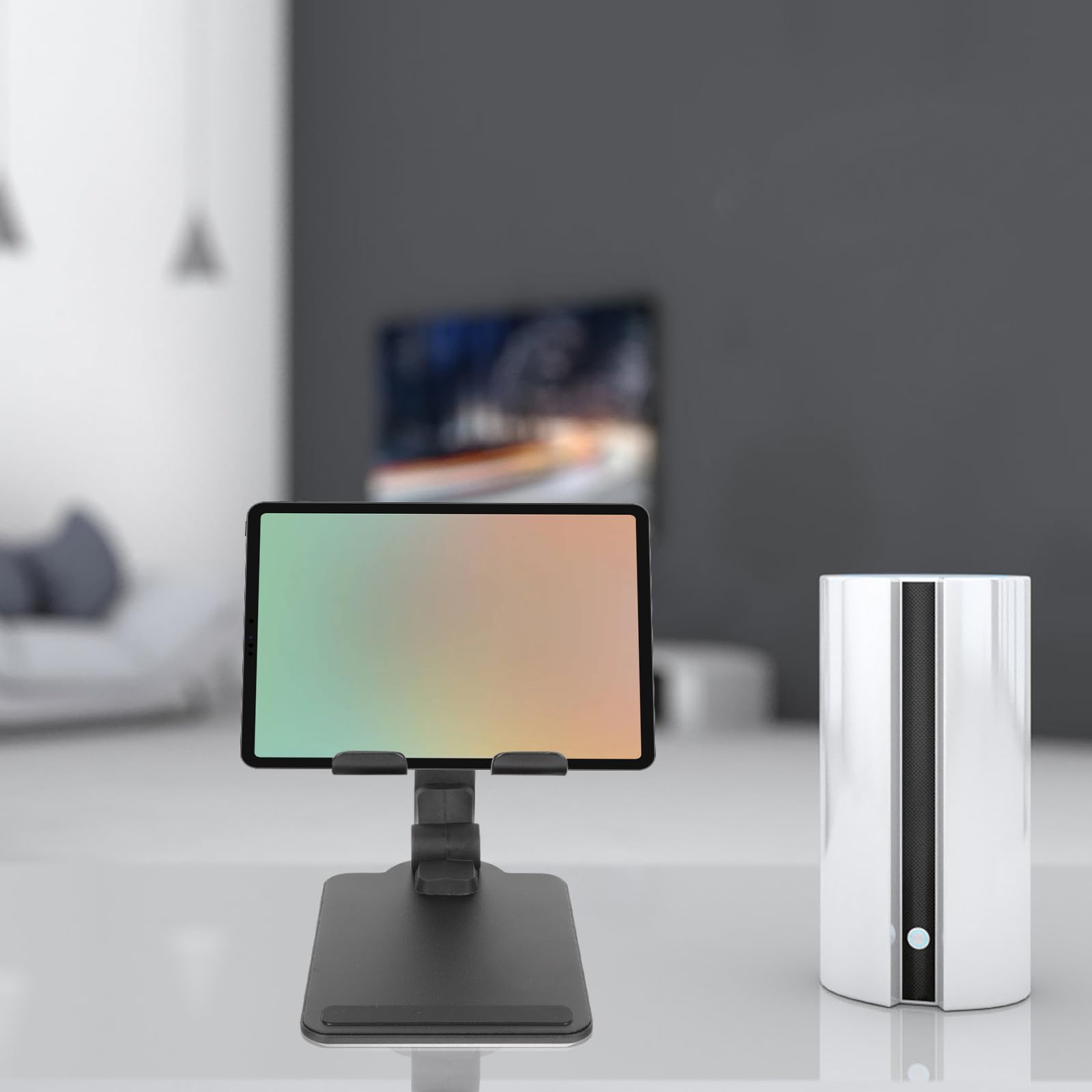 Soporte Portátil Ajustable para Teléfonos Móviles y Tabletas de Aleación de Aluminio, Diseño Plegable, Estable y Resistente para Oficina y Viaje