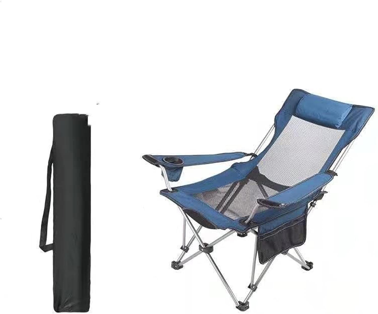 Outdoor Reclining Camping Chair Dual use by Train Padded