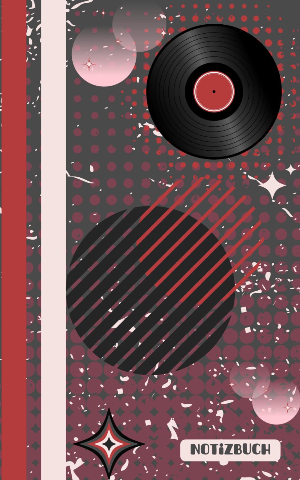 Carnet de notes musique disco pour lister vos disques vinyles en soirée