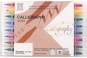 Kuretake Calligraphy Markers, 8 Assorted Colors