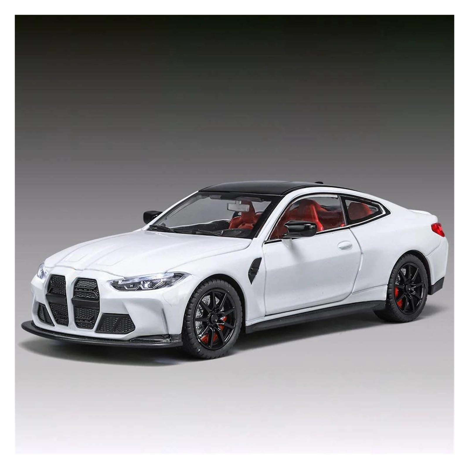 BANKOTO Diecast Car 1:24 For BMW M4 Coupe Alloy Diecast Model Car Hobbies Collections Collectible(White)
