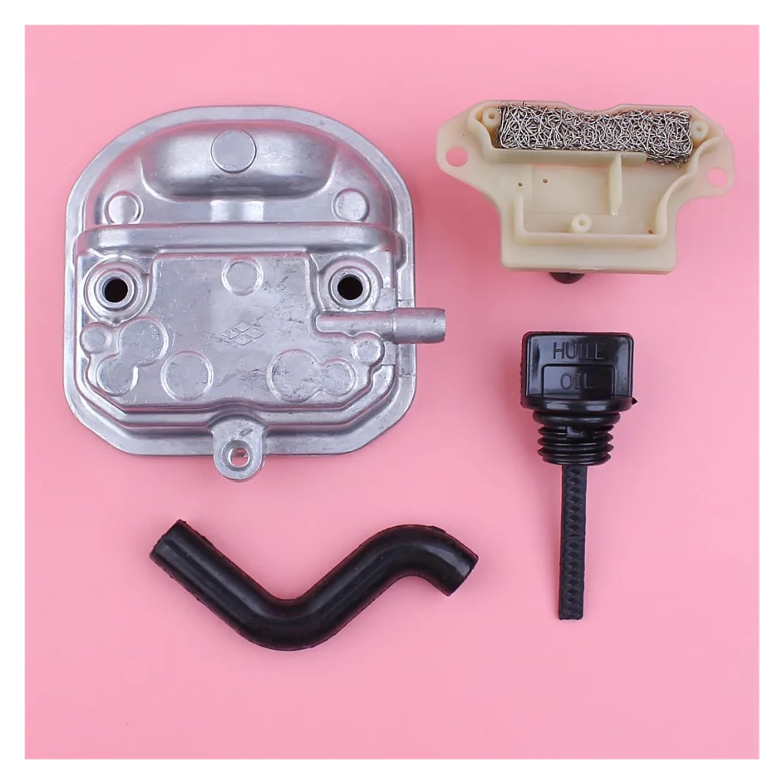 Tapa de Culata, respiradero, Tubo de Aceite, Manguera, Varilla de Nivel, Filtro, Separador, Kit for GX35, GX 35, Motor de cortacésped, Repuesto