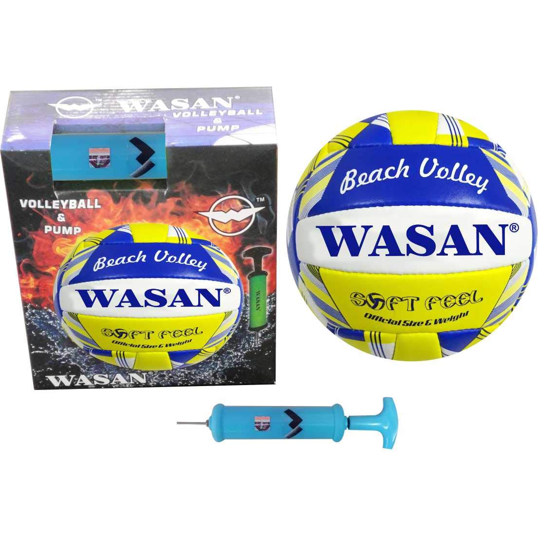 Wasan Volleyball Set-Volleyball with Pump, Standard Size, Pack of 1 (Yellow) (B00V65WL78) Amazon Price History, Amazon Price Tracker