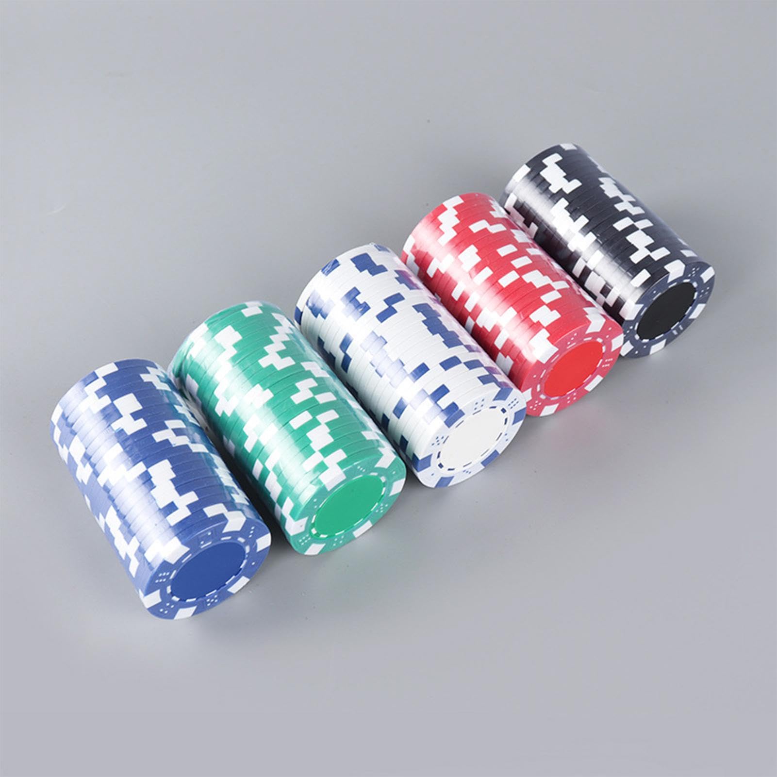 Juego de fichas de | Fichas de profesionales | de aluminio de chip de | Juego de chips de Card Club Poker con bolsa de transporte, Texas Chips, juego
