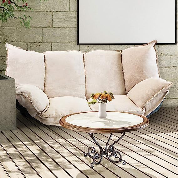 Miniatura 5 de TY ARTS & CULTURE Sofá de suelo para mascotas, sofá para niños, niñas, sala de juegos, futón, picnic al aire libre, camping, cama pequeña ajustable,