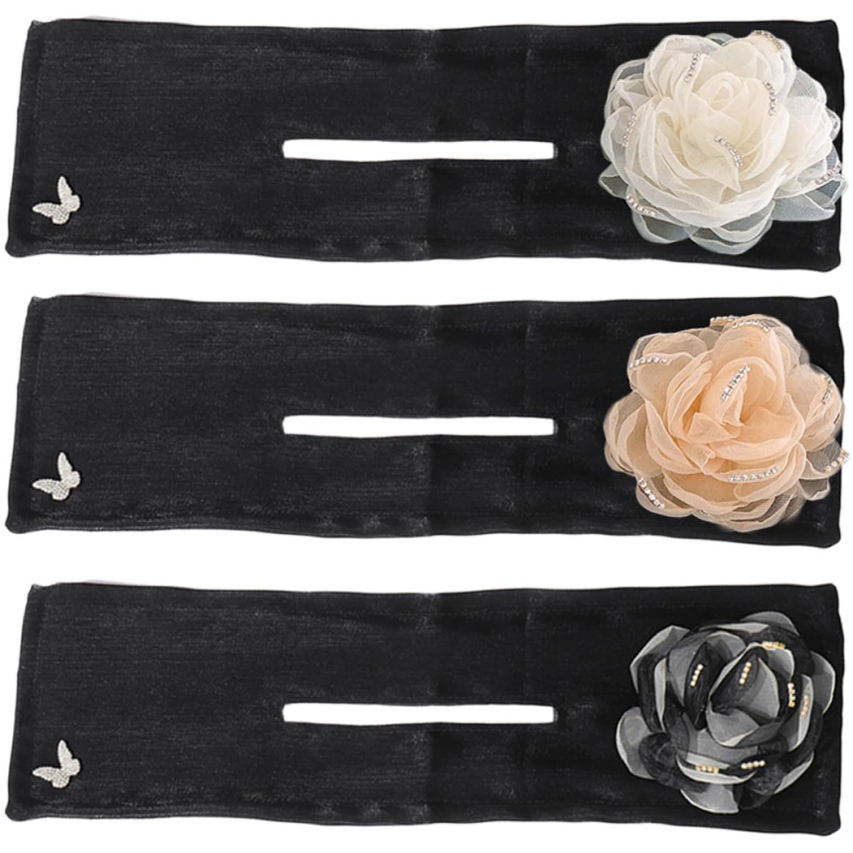 3pcs Hair Bun Maker Shaper for Women and Fabric Hair Donut Tool Convenient to Use for Prom