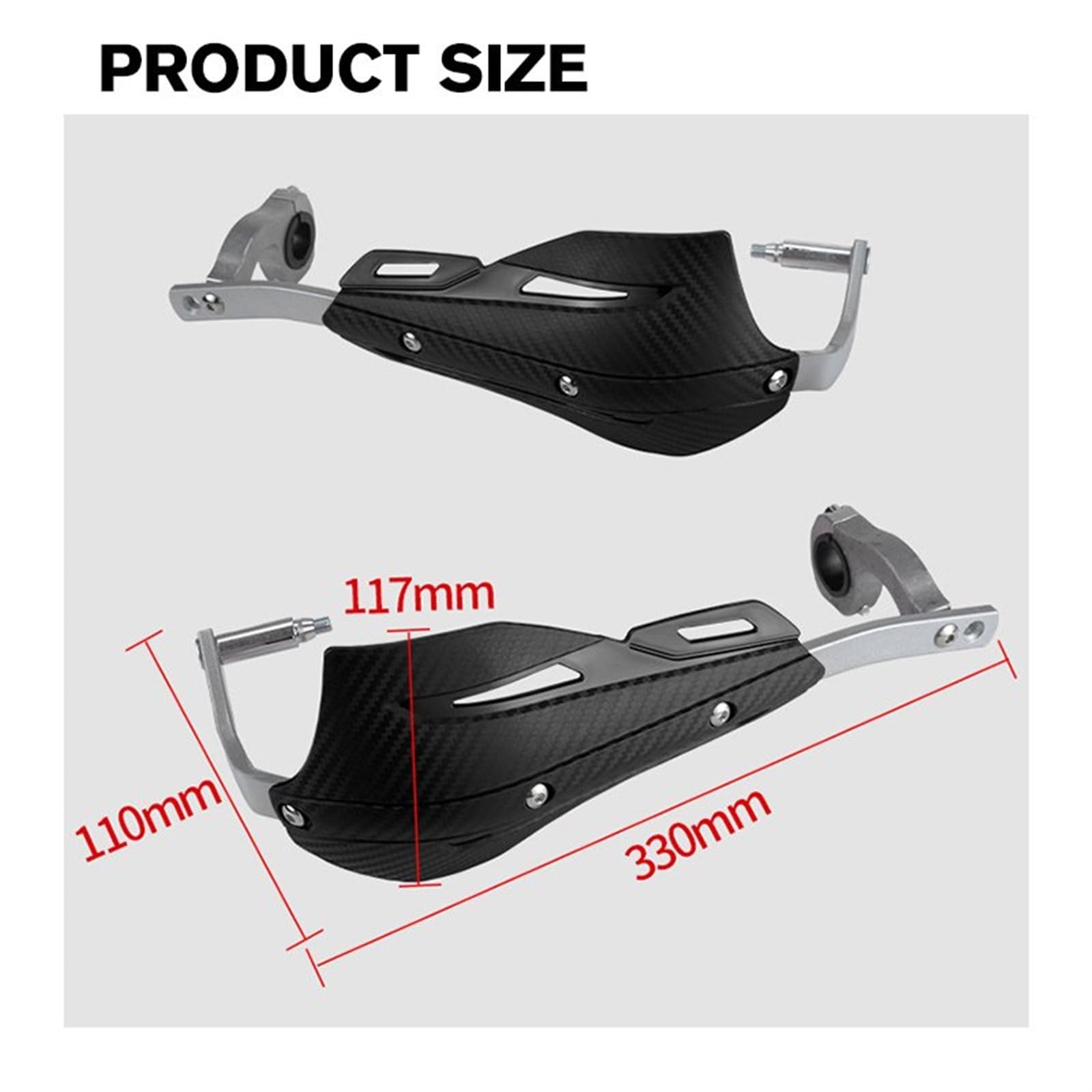 Paramani Manubrio Fit Range 7/8 "22mm 1/8" 28mm Moto Universale Mano per CR per CRF Enduro Guard Manubrio Paramani Protector Moto Paramani(5)