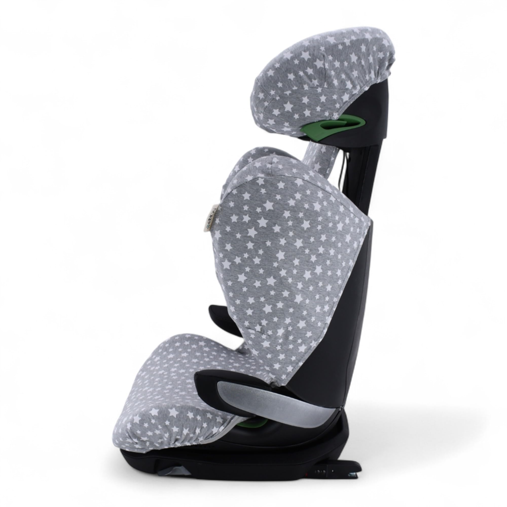 JYOKO Fodera in cotone biologico per seggiolino auto compatibile con Avionaut MAX Space - Traspirante, morbido e lavabile - Protezione e comfort per bambino (stampa White Star)